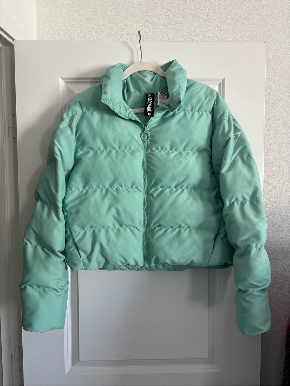 Gymshark Puffer Jacket Mint Green